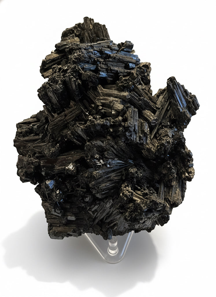 Black Tourmaline Cluster — Congo Origin