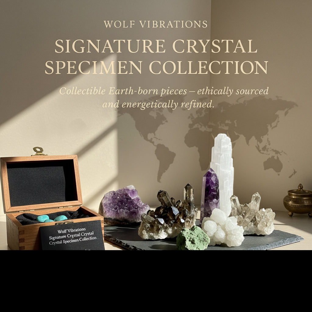 The Wolf Vibrations Signature Crystal Specimen Collection