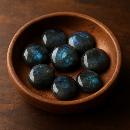 Polished Labradorite Stones (Quarter-Sized)
Authentic Stones Sourced from Canada