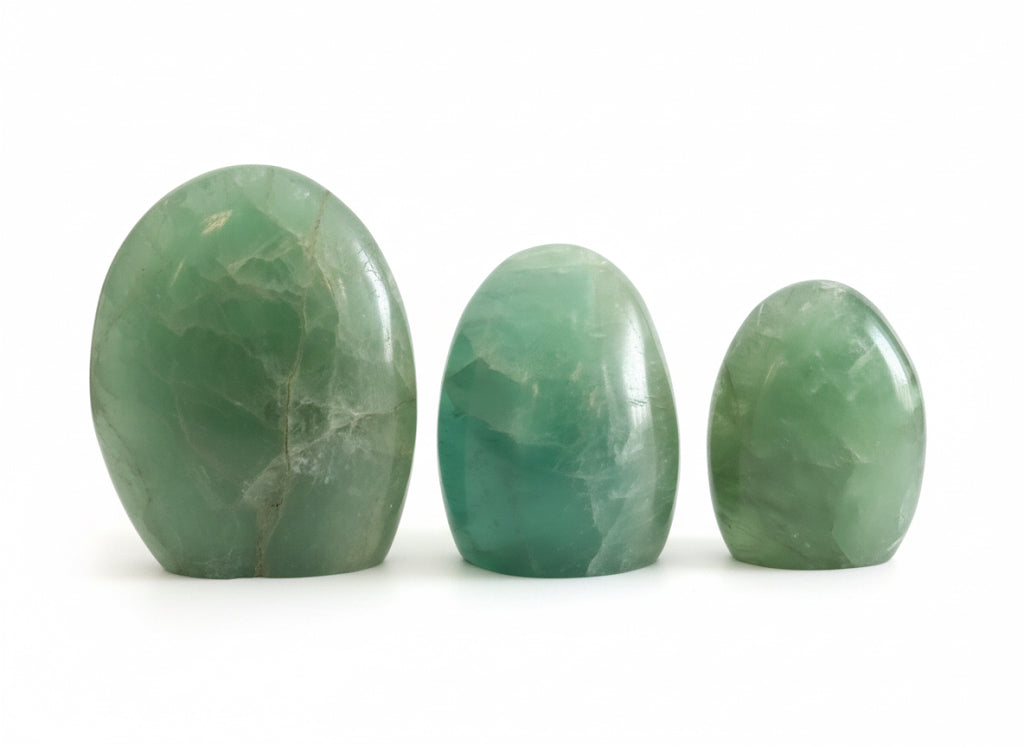Green Fluorite Freeforms
