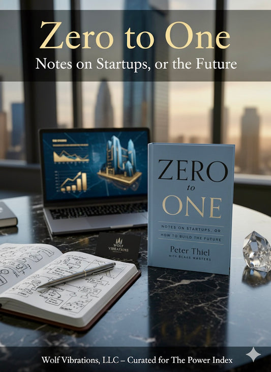 Zero to One: Notes on Startups, or How to Build the Future