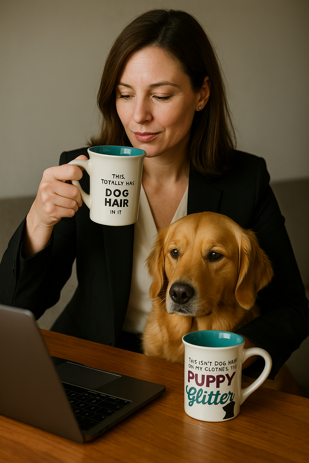 🐾 Alpha Legacy “Puppy Glitter” Mug 🐺 16 oz 🐾