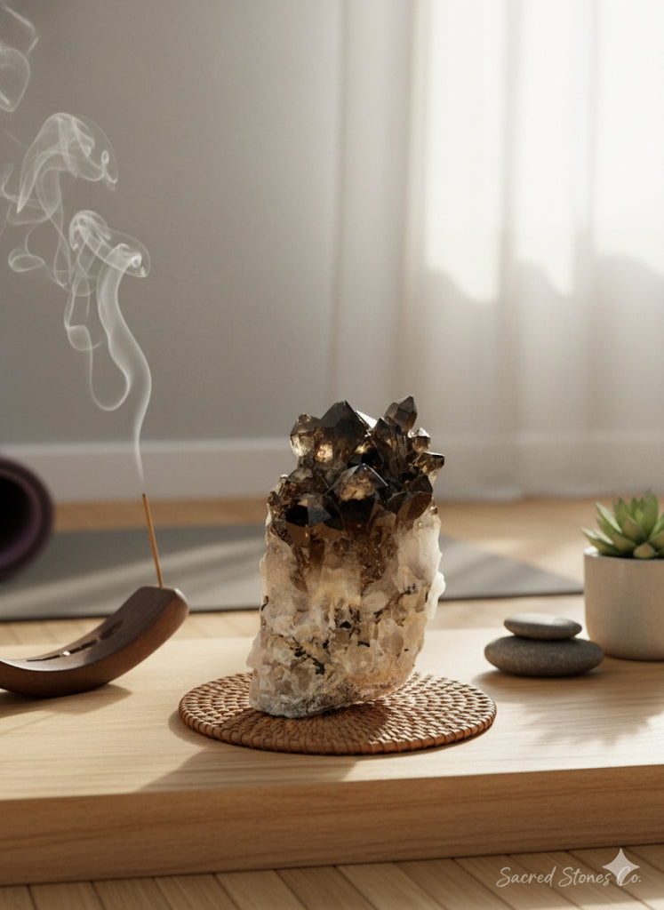 Smoky Citrine Cluster — Ethically Sourced from the Congo