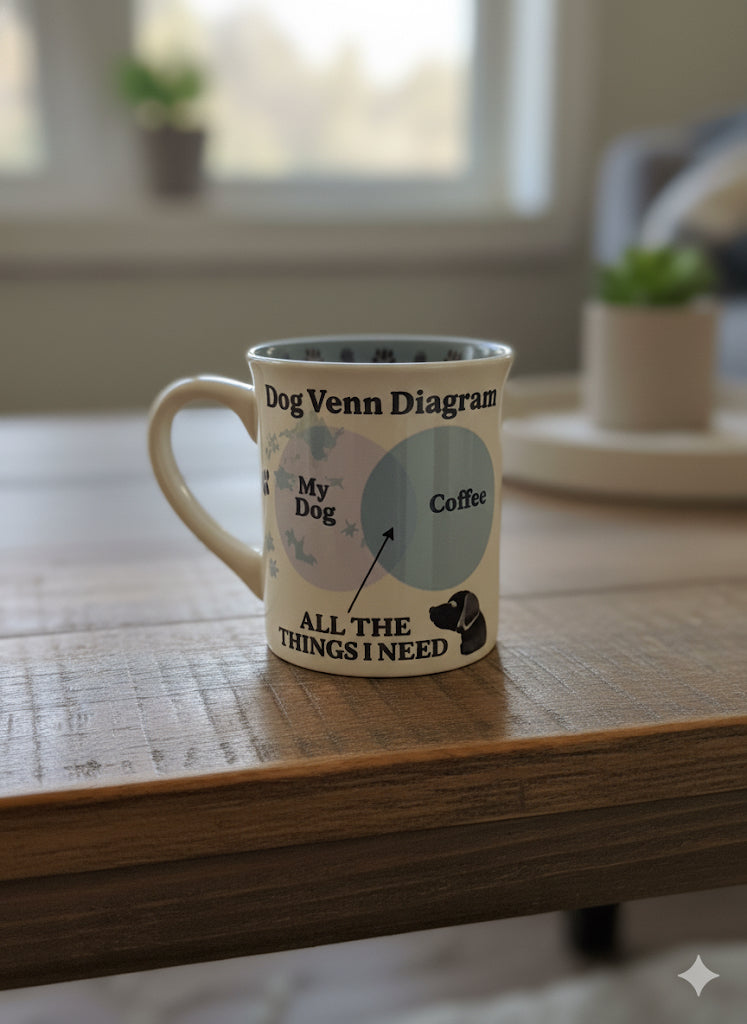 🐾 Alpha Legacy Collection “ Dog Venn Diagram” Mug 🐺 16oz 🐾