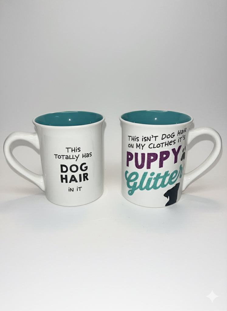 🐾 Alpha Legacy “Puppy Glitter” Mug 🐺 16 oz 🐾